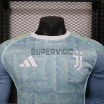 Camiseta Juventus Segunda Equipación 2025/2026 ML Turquesa (EDICIÓN JUGADOR)