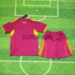 Camiseta AS Roma Primera Equipación 2025/2026 Rojo Oscuro Niño Kit