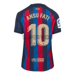 Maillot Ansu Fati 10 Barcelone 2022/2023 Domicile