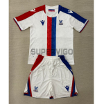 Camiseta Crystal Palace FC Segunda Equipación 2025/2026 Blanco/Azul/Rojo Niño Kit