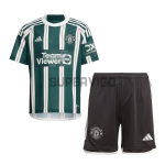 Camiseta Manchester United Segunda Equipación 2023/2024 Niño Kit