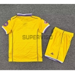 Camiseta Real Valladolid Tercera Equipación 2025/2026 Amarillo Niño Kit con Parche La Liga
