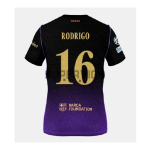 Camiseta RODRIGO 16 Barcelona Segunda Equipación 2026/2027 Negro/Morado UCL