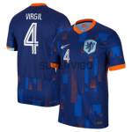 Camiseta VIRGIL 4 Holanda Segunda Equipación 2024