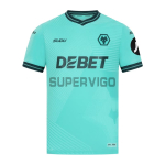 Camiseta Wolverhampton Wanderers Segunda Equipación 2025/2026 Verde Azulado