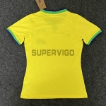 Camiseta Brasil Primera Equipación 2022 Mujer Mundial