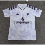 Camiseta Manchester United Segunda Equipación 2025/2026 Blanco/Morado Claro