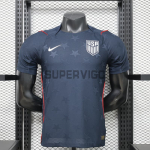 Camiseta EE.UU Segunda Equipación Mundial 2026 Negro Obsidiana (EDICIÓN JUGADOR)