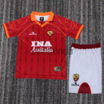 Camiseta AS Roma Primera Equipación Retro 1999/00 Rojo Niño Kit
