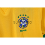 Camiseta Brasil Primera Equipación Retro 2013 Amarillo