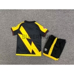 Camiseta Rayo Vallecano Tercera Equipación 2025/2026 Amarillo/Negro Niño Kit con Parche La Liga