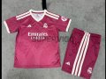 Camiseta Real Madrid Tercera Equipación 2026/2027 Rosa Niño Kit con Parche HP