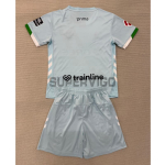 Camiseta Real Betis Segunda Equipación 2025/2026 Azul Claro Niño Kit con Parche La Liga