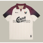 Camiseta Venezia FC Segunda Equipación 2025/2026 Beige/Rojo Oscuro