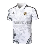 Polo Real Madrid 2024/2025 Blanco con Estampado