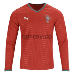 Camiseta Portugal Primera Equipación Mundial 2026 ML Rojo