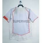 Camiseta Holanda Segunda Equipación Retro 2004 Blanco