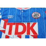 Camiseta Ajax Segunda Equipación Retro 1989/90 Azul/Rojo Niño Kit