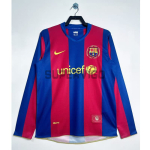 Camiseta Barcelona Primera Equipación Retro 2007/08 ML Rojo/Azul