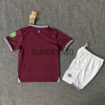 Camiseta West Ham United Primera Equipación 2025/2026 Rojo Oscuro Niño Kit