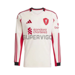 Camiseta Liverpool 2025/2026 Segunda Equipación ML Blanco