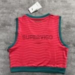 Top corto Portugal Primera Equipación Mundial 2026 Amarillo Rojo/Verde Mujer