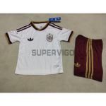 Camiseta España Segunda Equipación Mundial 2026 Blanco/Rojo Niño Kit