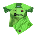 Camiseta De Portero Barcelona 2022/2023 Niño Kit Verde