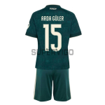 Camiseta ARDA GÜLER 15 Real Madrid  Segunda Equipación 2026/2027 Verde Oscuro Niño Kit con Parche HP