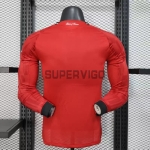 Camiseta Manchester United Primera Equipación 2025/2026 ML Rojo (EDICIÓN JUGADOR)