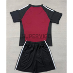 Camiseta de Portero España Segunda Equipación Mundial 2026 Rojo/Negro Niño Kit
