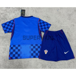 Camiseta Croacia Segunda Equipación Mundial 2026 Azul Niño Kit