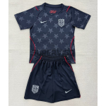 Camiseta EE.UU Segunda Equipación Mundial 2026 Negro Obsidiana