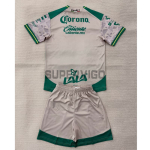 Camiseta Santos Laguna Segunda Equipación 2025/2026 Blanco/Verde Niño Kit