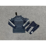 Camiseta Real Madrid Segunda Equipación 2025/2026 ML Azul Marino Niño Kit con Parche HP
