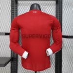 Camiseta Liverpool Primera Equipación 2025/2026 ML Rojo (EDICIÓN JUGADOR)