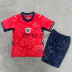 Camiseta Inglaterra Segunda Equipación Mundial 2026 Rojo/Azul Niño Kit