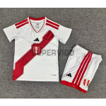 Camiseta Perú Primera Equipación Mundial 2026 Blanco Niño Kit