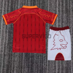Camiseta AS Roma Primera Equipación Retro 1999/00 Rojo Niño Kit