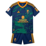 Camiseta Granada Segunda Equipación 2026/2027 Azul/Verde Niño Kit con Parche La Liga