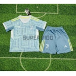Camiseta Juventus Segunda Equipación 2025/2026 Turquesa Niño Kit