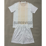 Camiseta Marruecos Segunda Equipación Mundial 2026 Blanco/Oro Niño Kit