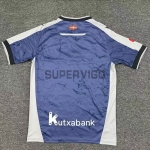 Camiseta Real Sociedad Segunda Equipación 2025/2026 Azul Marino/Gris con Parche La Liga