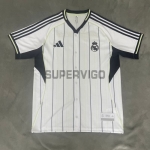 Camiseta Real Madrid 2025/2026 Baseball Shirt Blanco/Azul Marino