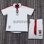Camiseta Inglaterra Primera Equipación Retro 2004 Blanco Niño Kit