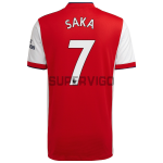Camiseta Saka 7 Arsenal Primera Equipación  2021/2022