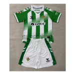 Camiseta Real Betis Primera Equipación 2026/2027 Verde/Blanco Niño Kit con Parche La Liga