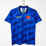 Camiseta Colombia Segunda Equipación Retro 1994 Azul
