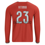 Camiseta Vitinha 23 Portugal Primera Equipación 2026 ML Rojo