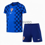 Camiseta Croacia Segunda Equipación Mundial 2026 Azul Niño Kit
